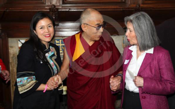 Pemma with the Dalai Lama